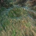 Green Mountain Terrain With Undulating Natural Landscape And Scenic Views