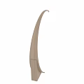 Modern Curved Gold Floor Lamp With Arched Metal Structure For Living Room Decor