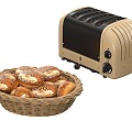 Bread machine biscuits 3d model