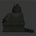 Classic Vintage Rotary Dial Telephone With Black Body And Coiled Cord Design