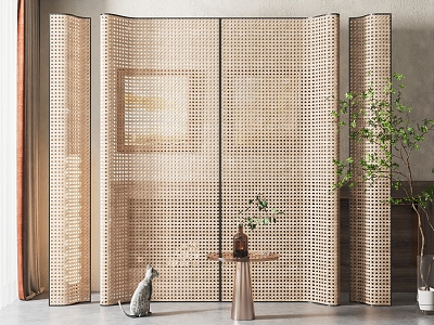 New Chinese Partition Screen 3d model