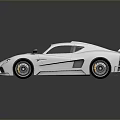 Luxury Silver Sleek Sports Car With Aerodynamic Design And Reflective Surface