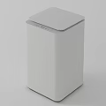 White Modern Washing Machine With Top Control Panel And Sleek Design 3d model