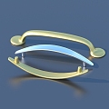 Door handle hardware 3d model