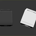 Gray And White Computer Speakers With Modern Design For Desktop Audio Setup