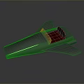 Futuristic Aircraft Model With Sleek Blue Body Red Interior And Metallic Finish