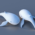 Dolphin cartoon toy animal sketch 3d model