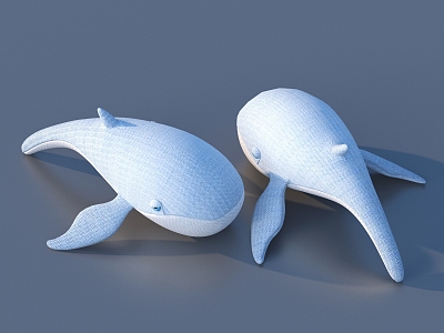 Dolphin cartoon toy animal sketch 3d model