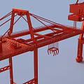 Industrial Equipment Heavy Duty Cranes Red Industrial Machinery for Industrial Applications