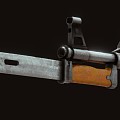 AK74 Assault Rifle Automatic Rifle 3d model