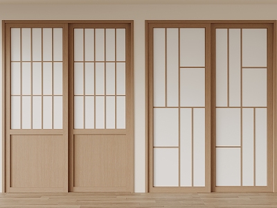 Japanese-style sliding door model