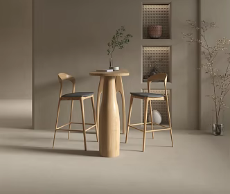 Bar Chair Combination Bar Chair 3d model