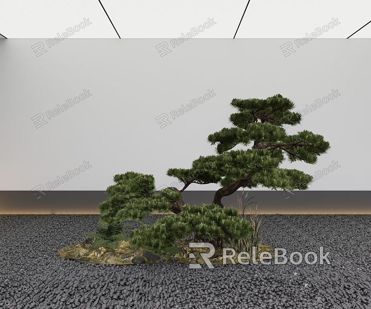 Yingke Pine Courtyard Small Landscape Gardening Small Landscape model