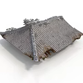 Traditional Architectural Roof With Tiled Surface And Ornate Eave Details