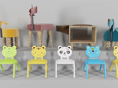 Modern Children's Chair Children's Chair Summary 3d model