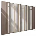 Modern Marble Room Divider With Multi Panel Design And Wooden Frame Lighting 3d model