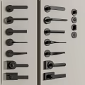 Different Styles Of Modern Black Door Handles On Display For Home Use