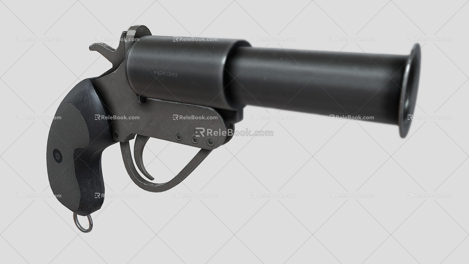 British flare gun 3d model