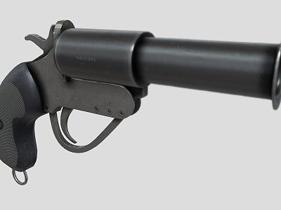 British flare gun 3d model