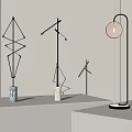 Modern floor lamp floor lamp combination 3d model