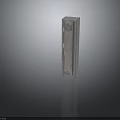Tall Modern Gray Locker Furniture With Single Door And Ventilation Grille