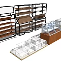 Retail Store Display Shelves And Metal Wooden Glass Cabinets For Product Showcase Designs