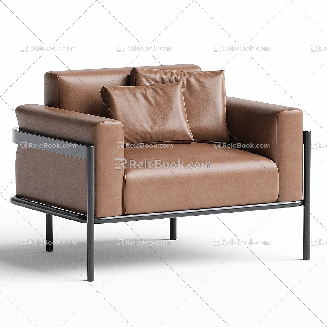 Modern Leisure Chair Leisure Chair 3d model