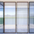 Modern partition Changhong glass partition glass partition frosted glass partition 3d model