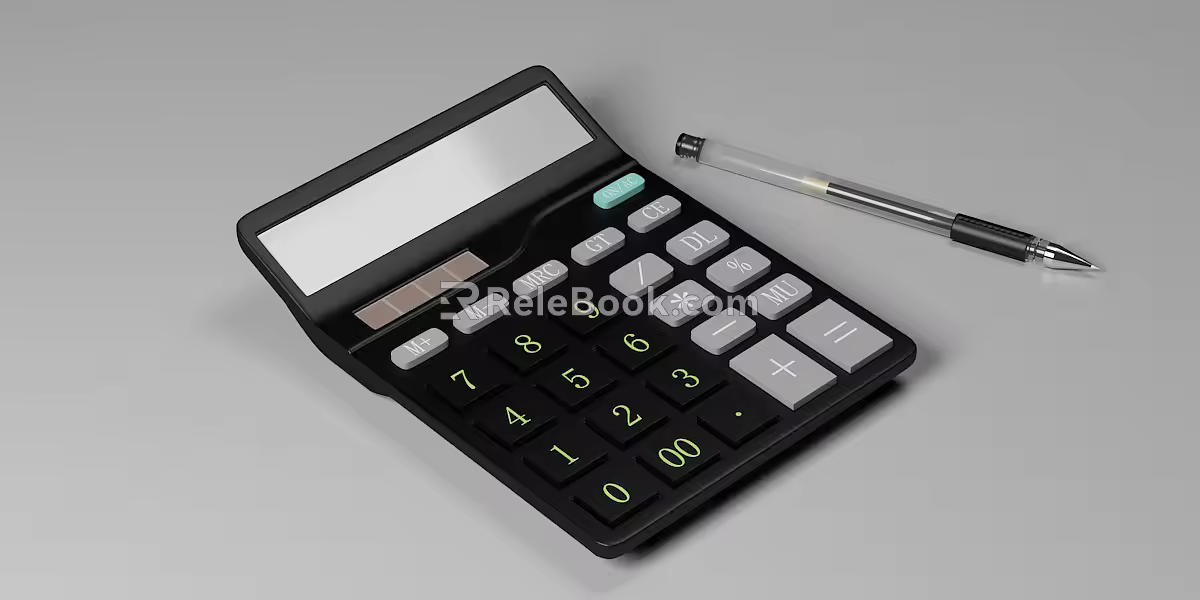 Modern Calculator 3d model
