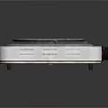 White Single Burner Electric Stove With Heating Coil Household Kitchen Appliance