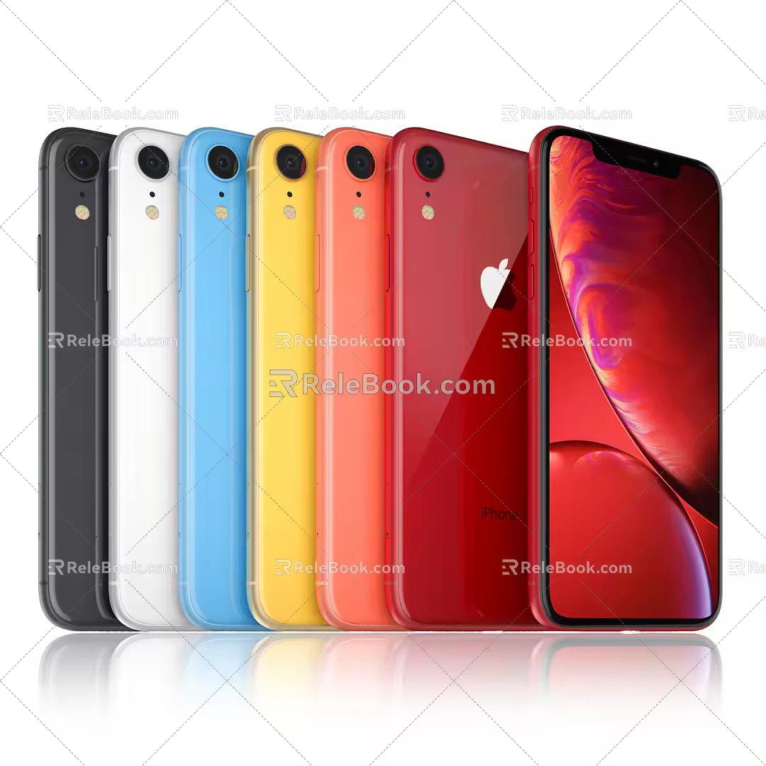 Modern mobile phone Apple 3d model