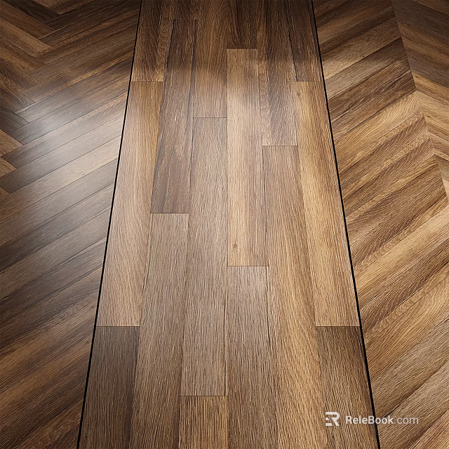 Stylish Wooden Flooring With Various Patterns And Textures 3d model