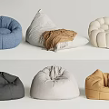 Various Styles And Colors Of Comfortable Bean Bag Chairs For Living Room