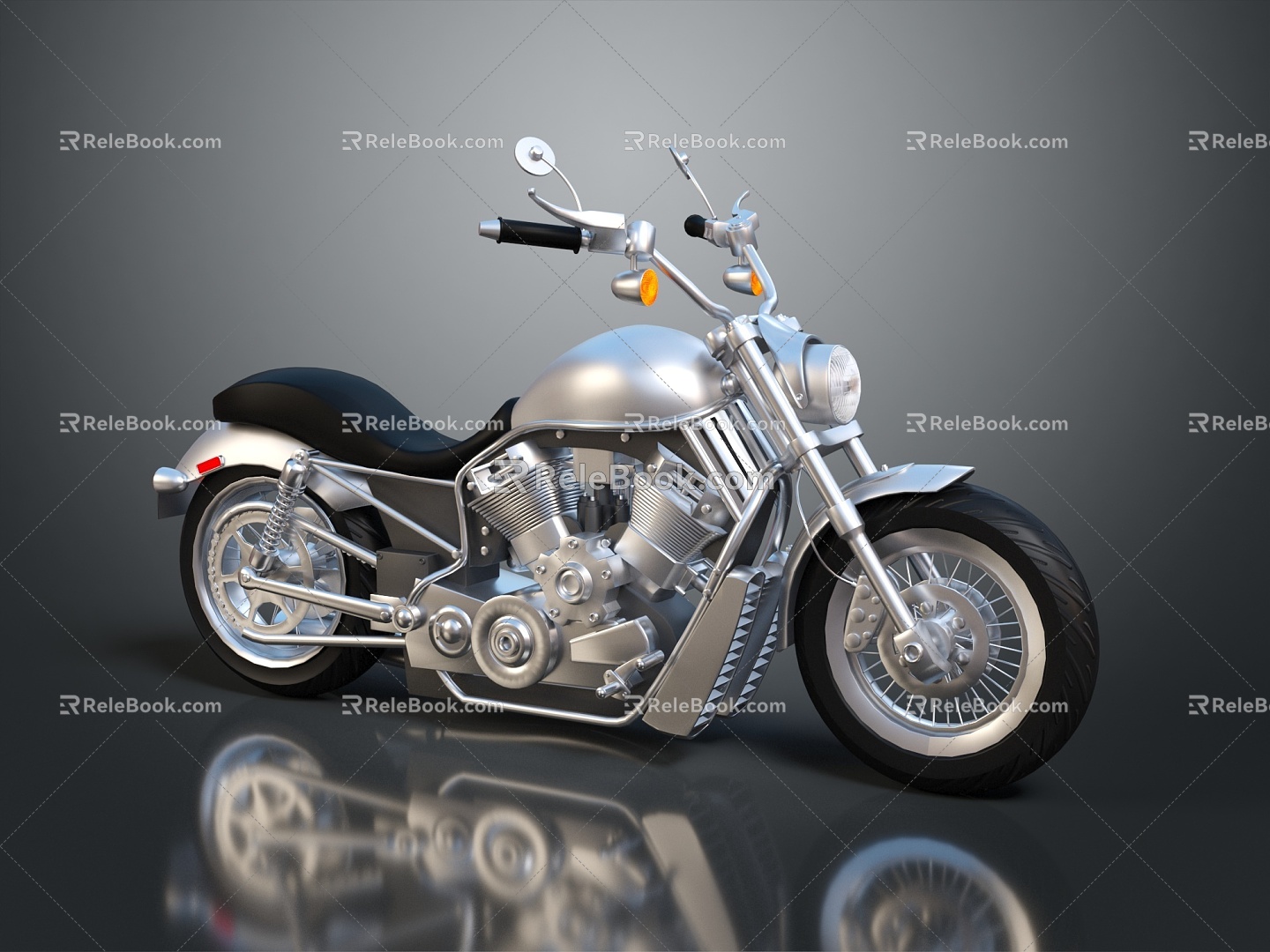 Motorcycle Two-wheeled Motorcycle Cross-country Motorcycle Road Race Motorcycle Motor Vehicle Transport 3d model