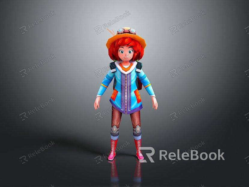 Cartoon Characters Cartoon Girls Cartoon Boys Cartoon Women Characters Game Characters model