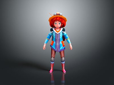 Cartoon Characters Cartoon Girls Cartoon Boys Cartoon Women Characters Game Characters 3d model