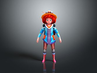 Cartoon Characters Cartoon Girls Cartoon Boys Cartoon Women Characters Game Characters 3d model