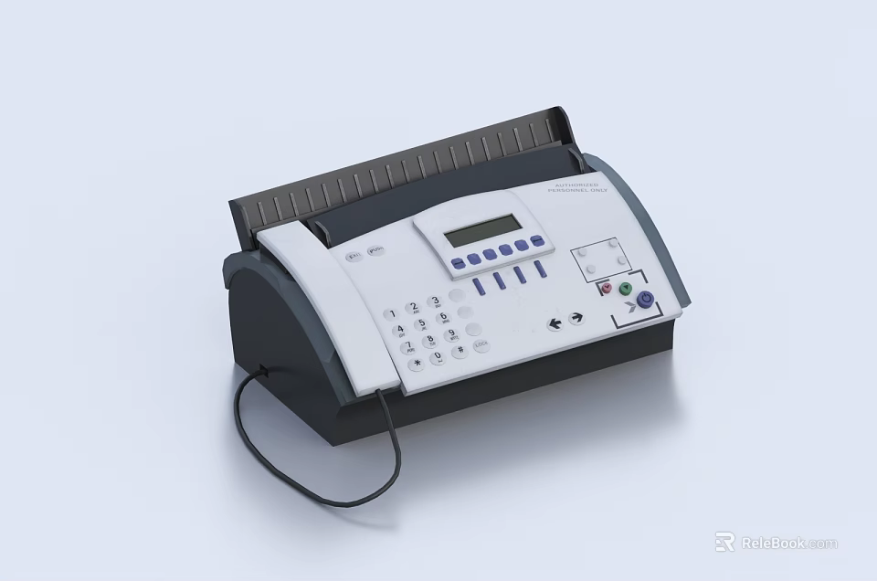 Digital Fax Machine With User Friendly Interface And Modern Design For Office Use 3d model 