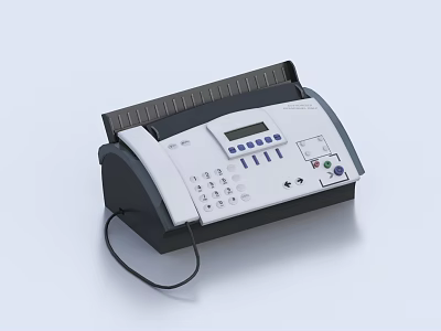 Digital Fax Machine With User Friendly Interface And Modern Design For Office Use 3d model