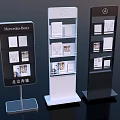 Mercedes Benz Display Bookcases With Beijing Benz Logo And Brochure Holders