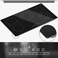 Modern Kitchen Appliances In Stainless Steel Featuring Refrigerator Microwave And Oven