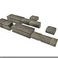 Stone Building Components With Various Shapes Rectangular Cuboid And Cube Blocks