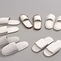 Comfortable Indoor Slippers In Various Styles White Brown Gray Cotton Plush Materials For Home Use