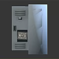 Modern White Entryway Side Cabinet With Open Door And Colorful Flowers Storage Design