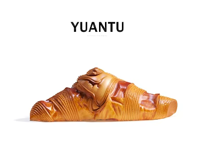 Golden Textured Croissant With Delicious Flaky Layers And Fresh Baked Aroma 3d model