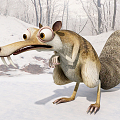 Modern Anime Characters Ice Age Scrot 3d model