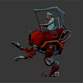 Modern robot machine car mechanical car mechanical armor 3d model