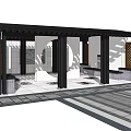 Pavilion View Wall 3d model