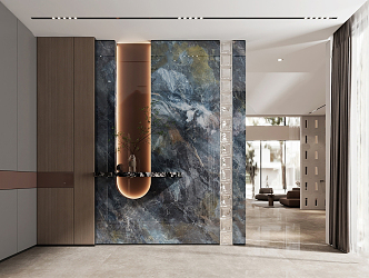 Modern Entrance Luxury Stone Entrance 3d model