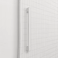 Natural Wooden Barn Door With Metal Sliding Track And Wood Grain Texture